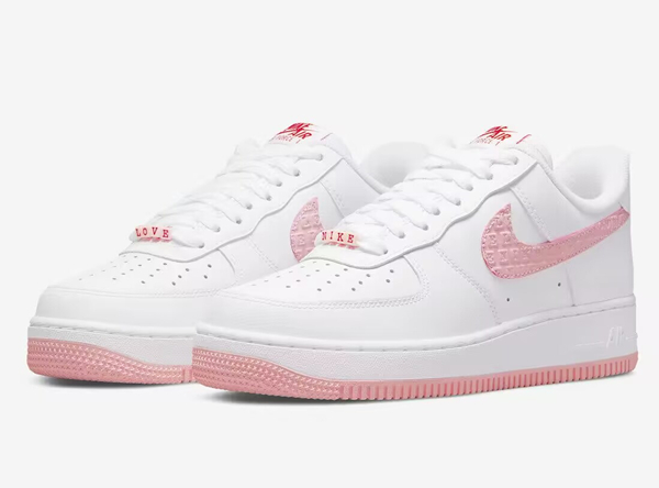 Men's Air Force 1 'Valentine's Day' White Pink Shoes 0285 Men's Air Force 1 'Valentine's Day' White Pink Shoes 0285